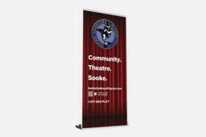 Sooke Harbour Players Retractable Banner